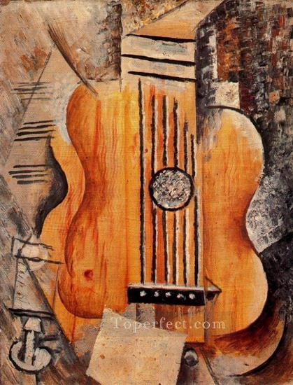 Guitare Jaime Eva 1912 Cubismo Pintura al óleo